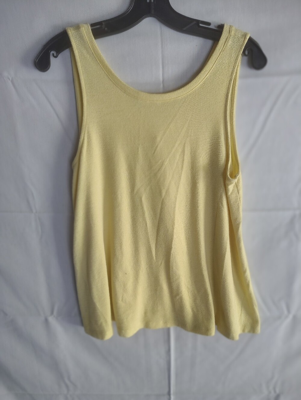 GAP Pale Yellow Ribbed Tank Top Medium